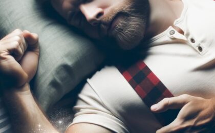 lumberjack's muscles growing while he sleep